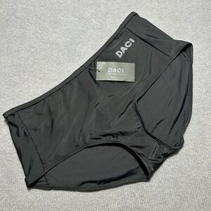 Daci High Waisted Bikini Bottom Womens XL Black Pull‎ On New NWT